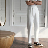 High Waist Straight Wide Leg Trousers