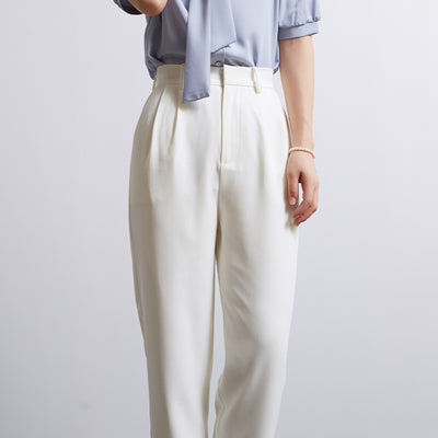 White Casual Business Trousers