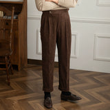 Vintage Corduroy Drape High Waist Pants