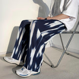 Textured Tie-dye Wide-leg Pants Casual Mopping Pants Loose Drape Pants