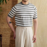 Summer Striped Crew Neck T-Shirt