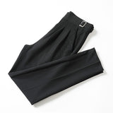 Men's Business Casual High Waisted Pants Slim Fit Dress Pants