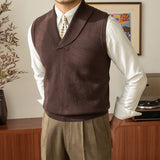 Men's Retro Warm Sweater Casual Sweater Vest