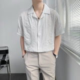 Men's Cuban Collar Short Sleeve Shirt