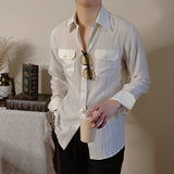 Men's Cotton and Linen Casual Loose Shirt