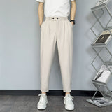 Men's Autumn Casual Slim Fit Nine Point Trousers