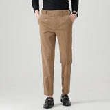 Men's Business Slim Corduroy Straight Trousers