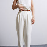 White Casual Business Trousers