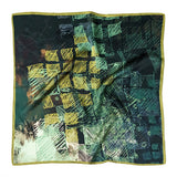 Men's Vintage Silk Scarf Elegant Small Square Scarf