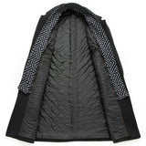 Men's Autumn and Winter Woolen Scarf Mid Length Coat