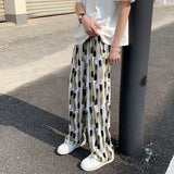 Men's Tie-dye Ink Drape Wide-leg Straight-leg Casual Pants