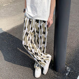 Men's Tie-dye Ink Drape Wide-leg Straight-leg Casual Pants