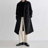 Solid Color Woolen Loose Thick Coat