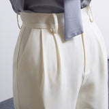 White Casual Business Trousers