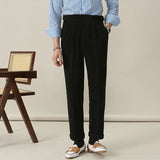 Men's Corduroy Drape Non-iron Straight-leg Trousers