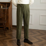 Vintage Corduroy Drape High Waist Pants