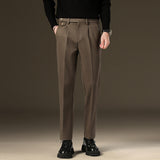 Slim Fit Woolen Stretch Warm Trousers