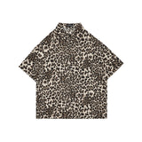 Vintage Leopard Loose Lapel Shirt