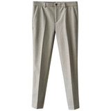 No-iron Woolen Straight Suit Pants