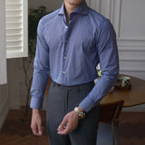 Business Slim Fit Vertical Striped Shirt