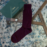 Men's Business Cotton Pit Striped Mid Calf Socks