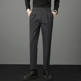 Men's Casual Slim Solid Color Business Suit Pants