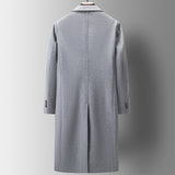 Double Breasted Knee-Length Wool Coat