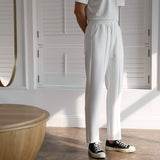 High Waist Straight Wide Leg Trousers