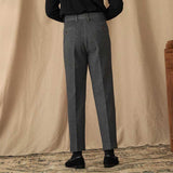 Brushed Retro Straight Warm Casual Trousers