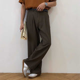 Men's Drape Casual All-match Straight Loose Wide-leg Floor Mopping Trousers