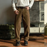 Vintage Washed Straight-leg Cargo Pants