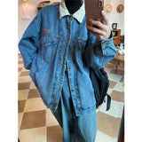 Autumn and Winter Retro Casual Loose Denim Jacket