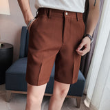 Waffle Casual Straight Solid Color Cropped Pants