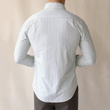 Striped Slim Lapel Shirt