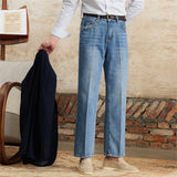 High Waist Straight Casual Jeans