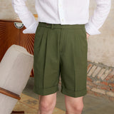 Linen Shorts Straight Pants