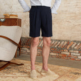 Linen Shorts Straight Pants