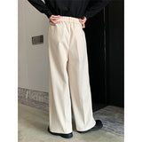Men's Straight Casual Thickened Floor-length Wide-leg Pants
