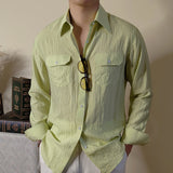 Men's Cotton and Linen Casual Loose Shirt