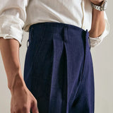 Pleated Straight Casual Vintage Loose Pants