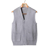 Casual Business Retro Knitted Cardigan Vest