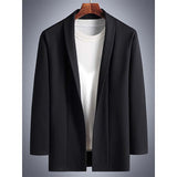 Men's Buttonless Business Casual Suit Jacket Cardigan