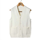 Casual Business Retro Knitted Cardigan Vest