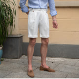 Men's Summer British High Waist Casual Shorts