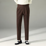 High-rise Straight-leg Slim-fit Trousers