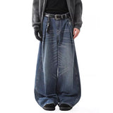 Vintage Washed Loose Wide Leg Jeans