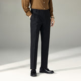 High-waisted Straight-leg Trousers