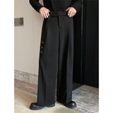 Men's Straight Casual Thickened Floor-length Wide-leg Pants
