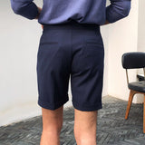 Men's Casual High Waist Straight Shorts