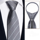 Men's British Business Suit Zipper Tie